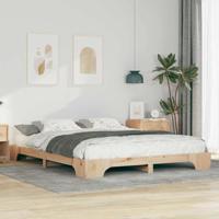 Bedframe Bruin 160 x 210 cm Massief grenenhout - thumbnail