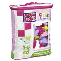 MEGABLOKS First Builders - Sac Medium Rose - 60 blokken - thumbnail