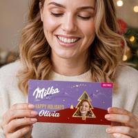 Gepersonaliseerde Milka reep - Hazelnoot - thumbnail