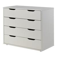 Vipack halfhoogslaper Pino met bureau en ladekast - wit - 114x105,4x209,4 cm - Leen Bakker - thumbnail