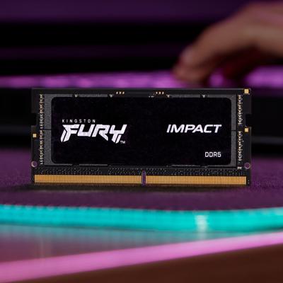 Kingston FURY Impact Werkgeheugenmodule voor laptop DDR5 16 GB 1 x 16 GB Non-ECC 5600 MHz 262-pins SO-DIMM CL40 KF556S40IB-16