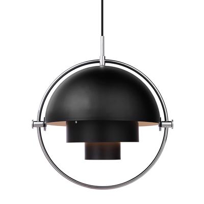 Gubi Multi-Lite Hanglamp - Chroom & Mat zwart Gubi Multi-Lite Hanglamp - Chroom & Mat zwart