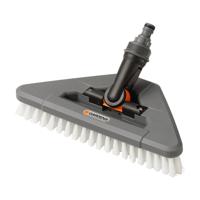 Gardena Zwenkschrobber - Driehoekig, 360° Draaibaar, Ideaal voor Terras en Trappen - thumbnail