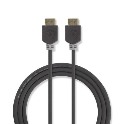 Nedis CVBW34000AT100 High Speed ??hdmi™-kabel Met Ethernet Hdmi™ Connector Hdmi™ Connector 4k@60hz Arc 18 Gbps 10.0 M Rond Pvc Antraciet Doos - thumbnail