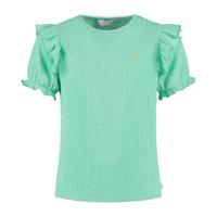 MAYCE zomer top meisjes - mint groen - wrinkel - thumbnail