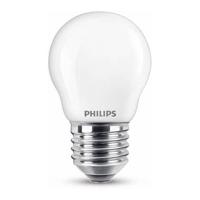 Philips LED 76345900 LED-lamp Energielabel E (A - G) E27 Kogel 2.2 W = 25 W Warmwit (Ø x h) 4.5 cm x 8 cm 1 stuk(s) - thumbnail