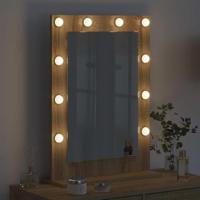 VidaXL Schmink spiegel rechthoekig sonoma eiken 70 x 50 x 18 cm - thumbnail