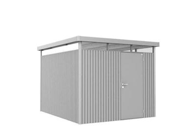 Biohort Highline H5 metalen tuinhuis 275x315x222 cm met enkele deur- Plat dak- Metaal- Biohort