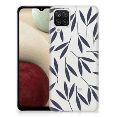 Samsung Galaxy A12 | TPU Case | Leaves Blue