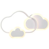 LED Plafondlamp - Plafondverlichting - Trion Claudia - 29W - Warm Wit 3000K - RGBW - Dimbaar - Afstandsbediening - Rond - Mat Wit - Kunststof - thumbnail