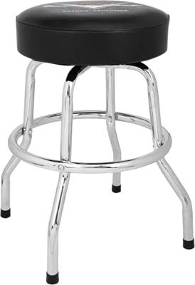 Fender Custom Shop Logo Barstool 24" Black/Chrome gitaarkruk (61 cm)