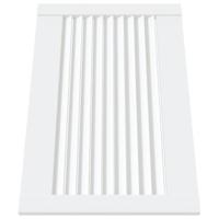 Kastdeuren met lamellen 4 st 39,5x59,4 cm grenenhout wit - thumbnail