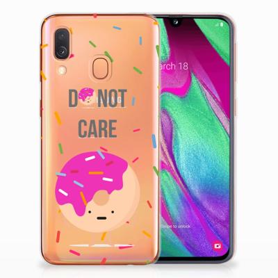 Samsung Galaxy A40 | Siliconen Case | Donut Roze Samsung Galaxy A40 | Siliconen Case | Donut Roze