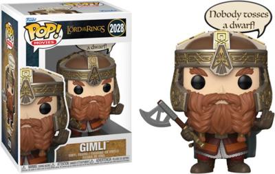 The Lord of the Rings Funko Pop Vinyl: Gimli (Nobody tosses a Dwarf!)