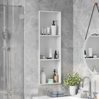 Douche Niche Wit 90 x 30 x 9.5 cm Roestvrij staal - thumbnail