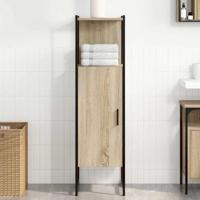 Badkamerkast met opslag Beige 33 x 33 x 120.5 cm Bewerkt hout - thumbnail