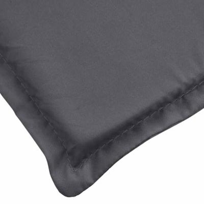 Ligbedkussen 186x58x3 cm oxford stof antracietkleurig