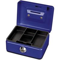 Geldkist maul muntgleuf slot 125x95x60mm blauw - thumbnail