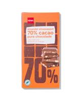 HEMA Chocoladereep 70% puur amandel sinaasappel 90gram - thumbnail