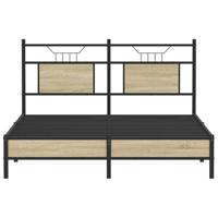 Bedframe zonder matras hout sonoma eikenkleurig 150x200 cm - thumbnail