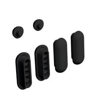 4 Zitting, 2 deksel buffers voor Hammock zitting, zwart - thumbnail