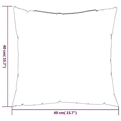 VidaXL Bankkussens 4 st 40x40 cm stof groen