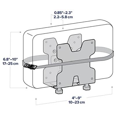 Ergotron CPU-houder Zwart