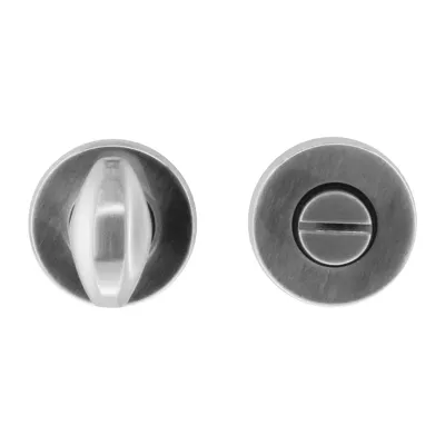 Hdd Pro WC Garnituur Rond Klikrozas 45 Mm Inox Look