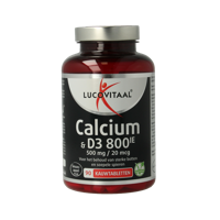 Lucovitaal Calcium 500mg + D3 20mcg 90 Kauwtabletten - thumbnail