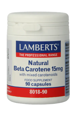 Lamberts Bèta Caroteen 15 mg Natuurlijk Capsules