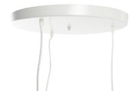 Plafondlamp DKD Home Decor Wit Lichtbruin 220 V 50 W (38 x 38 x 75 cm) - thumbnail