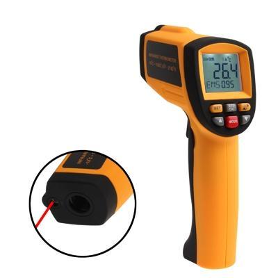 Infrarood Thermometer temperatuur bereik:-18-1150 graden Celsius(Orange)