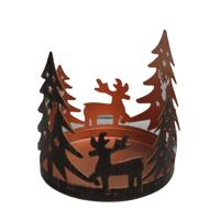 Waxinelichthouder Koper - Kerst (13 x 13 cm) - thumbnail