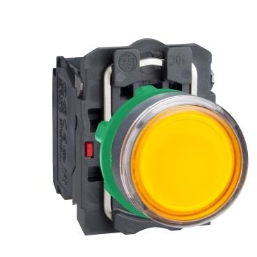 Harmony Xb5 Platte knop Rood Led 230/240V