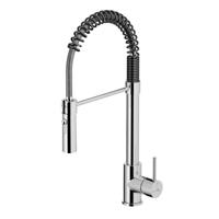 Keukenmengkraan Hotbath Fellow 49 cm Flexibele Uitloop Chroom - thumbnail