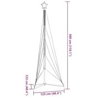 Kerstboomverlichting 525 koudwitte LED's 302 cm - thumbnail