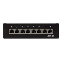 LogiLink NP0018B 8 poorten Patchpaneel CAT 6A 1 HE Meerdere kleuren - thumbnail