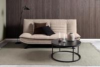 Bendt Ronde Salontafel 'Flemming' 80cm Marmerlook , kleur zwart - thumbnail