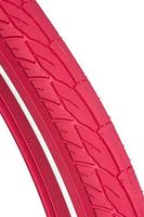 DUTCH PERFECT Buitenband 28 x 2.00" / 50-622 anti-lek - roze met reflectie - thumbnail