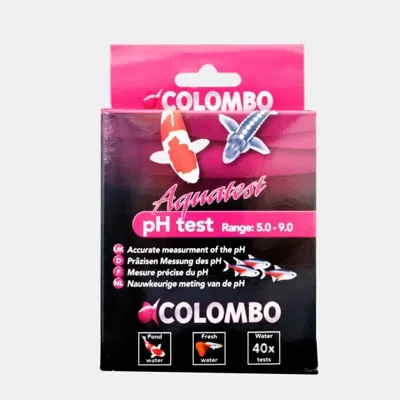 Colombo pH Test Kit - Waterkwaliteit Vijver Analyse, Bereik pH 6-9, Incl. 40 Tests