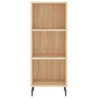 Dressoir 34,5x32,5x90 cm bewerkt hout sonoma eikenkleurig - thumbnail