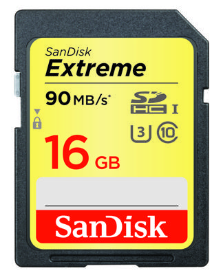 Sandisk 16GB Extreme SDHC U3/Class 10 2-pack flashgeheugen Klasse 10 UHS-I