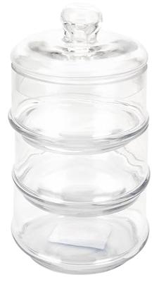 Voorraadpot glas Ø12,5xh22cm