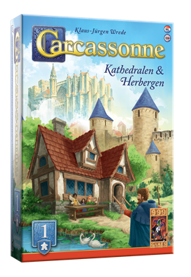 999 Games Carcassonne: Kathedralen & Herbergen Uitbreiding 1