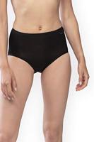 Lights dames tailleslip viscose - Hoog Katoenen dames ondergoed wit en zwart - thumbnail