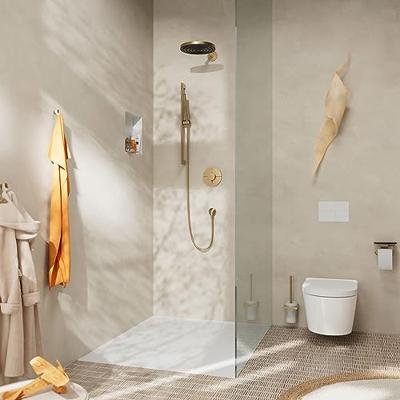 Hansgrohe Unica glijstang S Puro 65 cm met easy slide schuifstuk en Isiflex doucheslang 160 cm, Brushed Bronze Hansgrohe Unica glijstang S Puro 65 cm met easy slide schuifstuk en Isiflex doucheslang 160 cm, Brushed Bronze