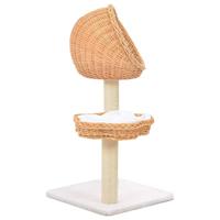 VidaXL Kattenkrabpaal met sisal krabpaal natuurlijk wilgenhout - thumbnail