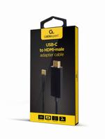 Kabel USB-C naar HDMI GEMBIRD A-CM-HDMIM-01 Zwart 2 m - thumbnail