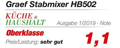 Graef HB501EU Staafmixer 800 W Met garde, Turbofunctie Wit - thumbnail