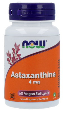NOW Astaxanthine 4 mg Vegan Softgels NOW Astaxanthine 4 mg Vegan Softgels